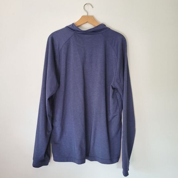 Peter Millar Men's Blue Quarter-Zip Sweater Tencel Blend XL Long Sleeve - Picture 7 of 8
